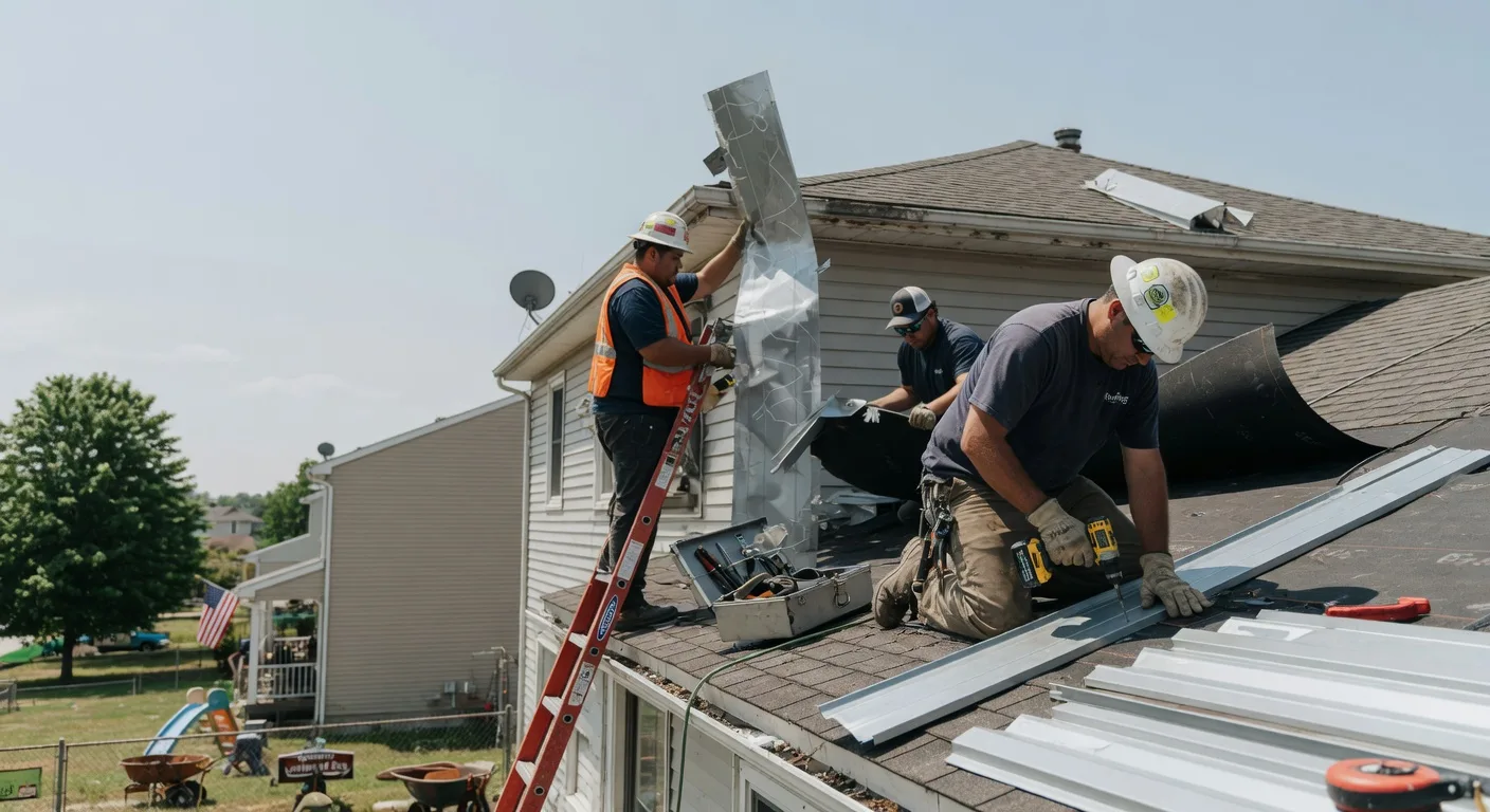 Storm Damage Metal Roof Repair in Preston Hollow, NY